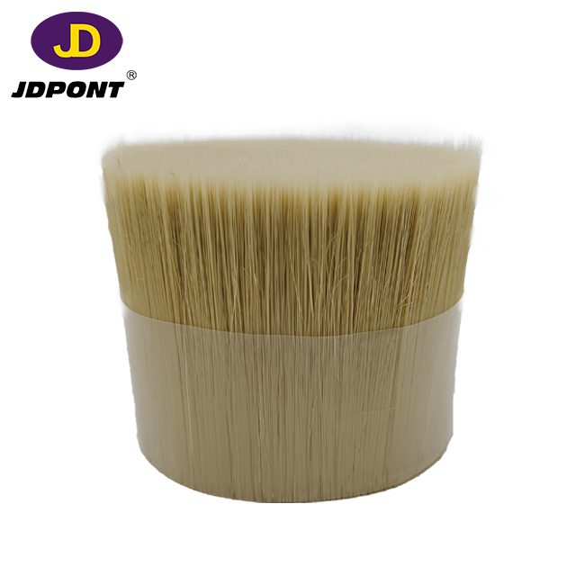 Natural white solid tapered brush filame...