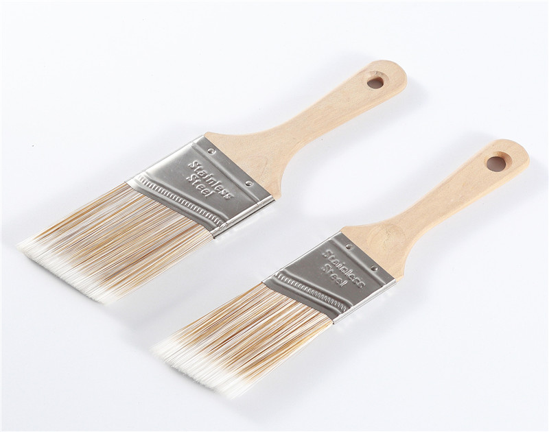 Wood handle paint brushes in various siz...