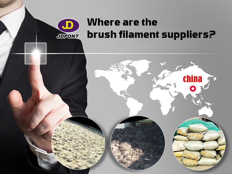 Where are the most brush filament supplier from?