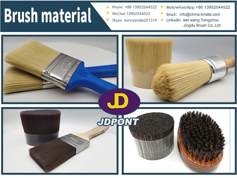 What is the difference of PBT brush filament and PET filament and PP  filament and nylon bristle for brush?